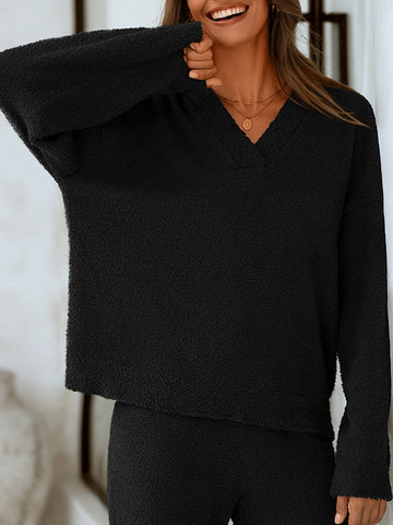 Women’s 2-Piece Sweater Lounge Pajama Set