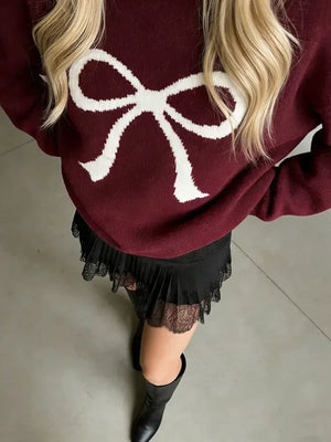 Lace Detail Mini Skirt