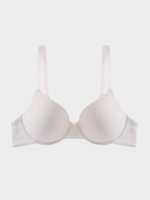 Fits Everybody Push Up Bra for Women-Buttery Soft Scoop Neckline-Padded Underwire Sexy Demi Balconette T Shirt Bras