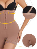 Butt Lifting Body Shaper with Zip Crotch Smooth Tummy Control