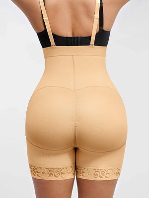 Butt Lifting Body Shaper with Zip Crotch Smooth Tummy Control