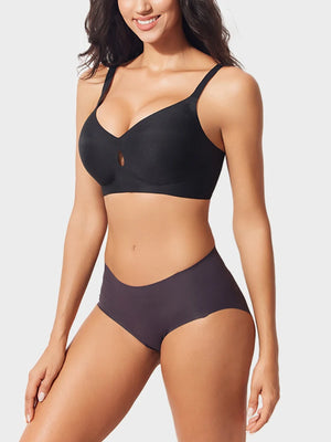 Jelly Wireless  Seamless Smoothing T-Shirt Push-Up Bra