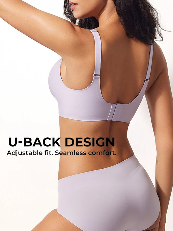 Jelly Wireless  Seamless Smoothing T-Shirt Push-Up Bra
