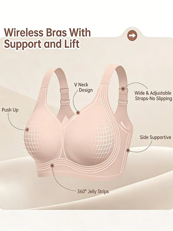 Jelly Bra Plus Size Supportive Seamless Bras