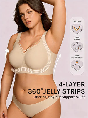 Jelly Bra Plus Size Supportive Seamless Bras