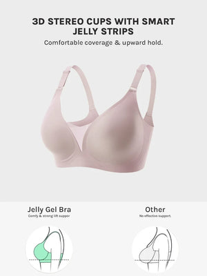 3/4 Cup Mesh Seamless Wireless Jelly Support Bra