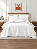 Lightweight Quilted Coverlet Bedspread Set