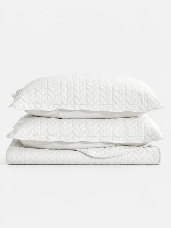 Lightweight Quilted Coverlet Bedspread Set