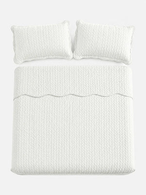 Lightweight Quilted Coverlet Bedspread Set