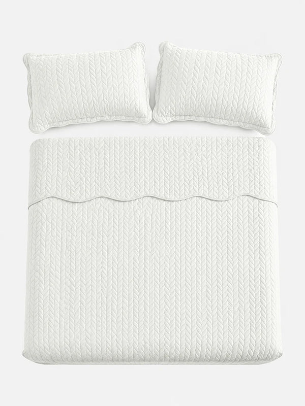 Lightweight Quilted Coverlet Bedspread Set