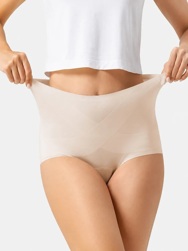 5-Pack Women's Seamless High Waist X-Shape Tummy Control Panties