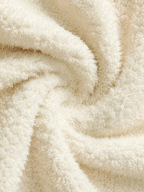 Women's Cozy Long Plush Fleece Robe with Pockets