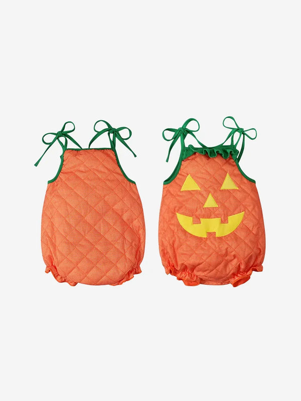 Kids Halloween Pumpkin Romper for Boys and Girls