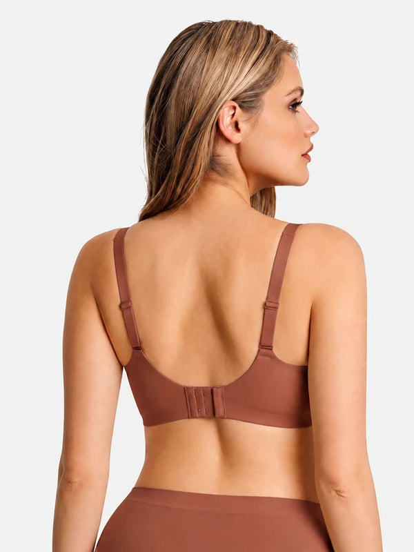 Wireless Comfortable  Push-Up Deep V Seamless Jelly Bra