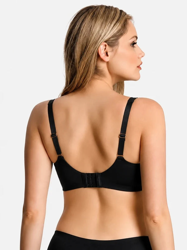 Wireless Comfortable  Push-Up Deep V Seamless Jelly Bra