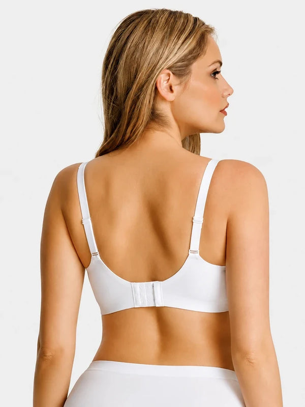 Wireless Comfortable  Push-Up Deep V Seamless Jelly Bra