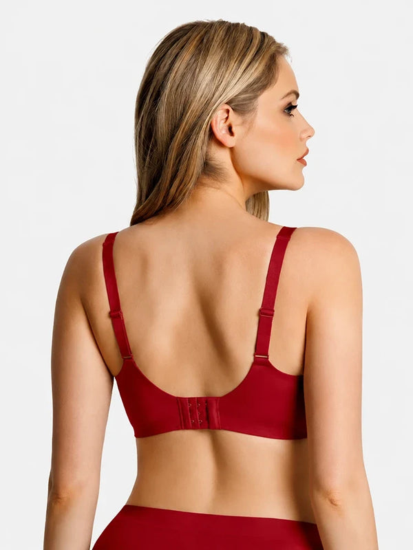 Wireless Comfortable  Push-Up Deep V Seamless Jelly Bra