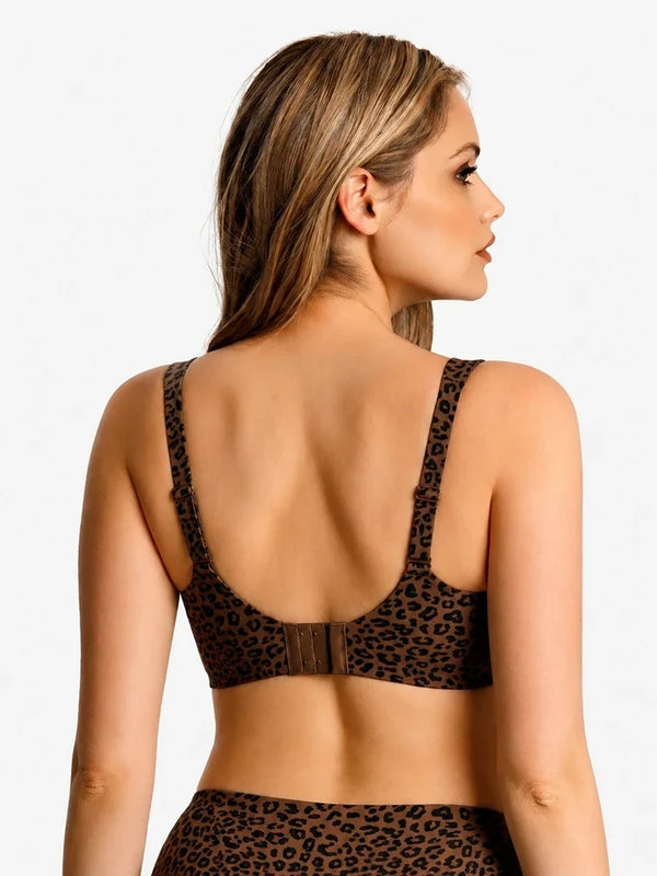 Wireless Comfortable  Push-Up Deep V Seamless Jelly Bra