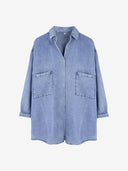 Women’s Soft Lyocell Denim 3/4-Sleeve Button-Up Shirt