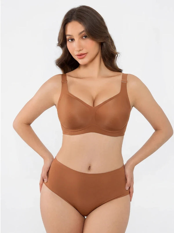 Plus Size Seamless Wireless Full Coverage Bra for Women