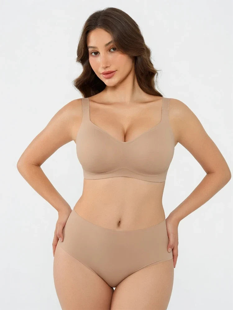 Plus Size Seamless Wireless Full Coverage Bra for Women