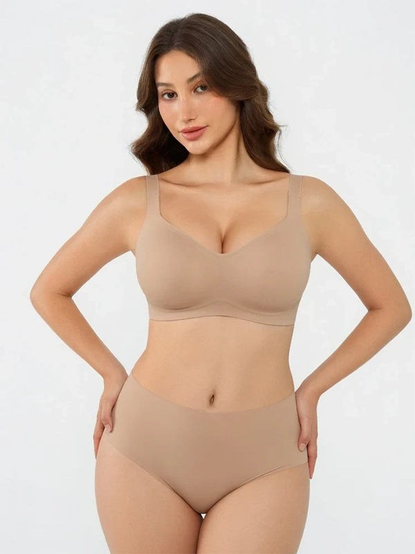Plus Size Seamless Wireless Full Coverage Bra for Women